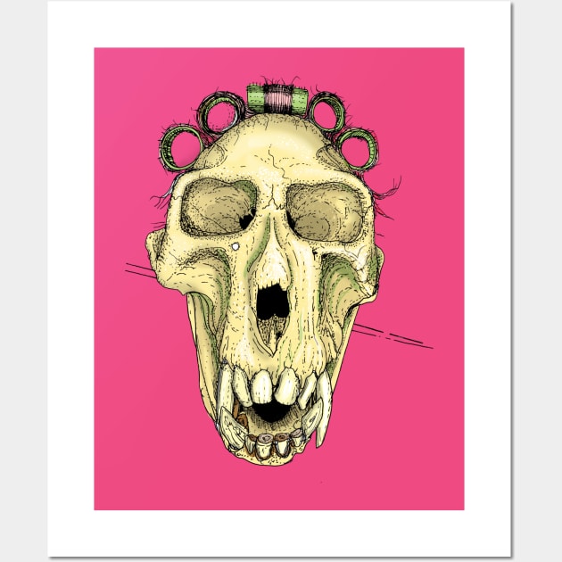 Baboon skull Wall Art by Johanmalm